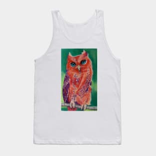 Sapphire eyed Owl in the pink! Tank Top